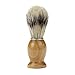 SANNYSIS Shave Shaving Professional Barber Salon Razor Brush Wood Handle Tool Yellow