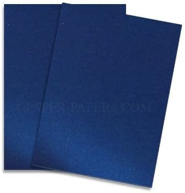 Shimmer Blue Satin 8-1/2-x-11 Lightweight Multi-use Paper 25-pk - 118 GSM (32/80lb Text) PaperPapers Letter Size Everyday Paper - Professionals, Designers, Crafters and DIY Projects