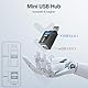 KiWiBiRD Mini USB-Hub mit Mehreren USB-Anschlüssen Splitter Erweiterung Adapter (1x USB 3.0, 2X USB2.0) für Laptop MacBook Desktop-PC kompatibel mit Flash-Laufwerk Drucker Tastatur Mäuse Headset