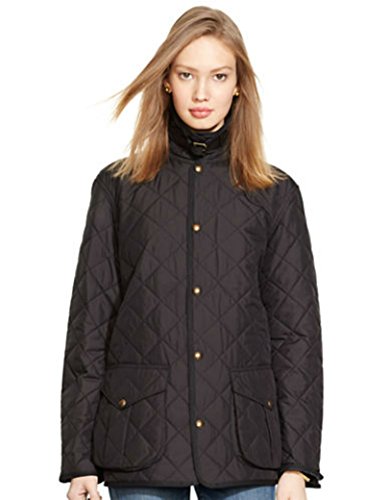 Polo Ralph Lauren Women's Black Puffer Coat Size M Brand $345.00