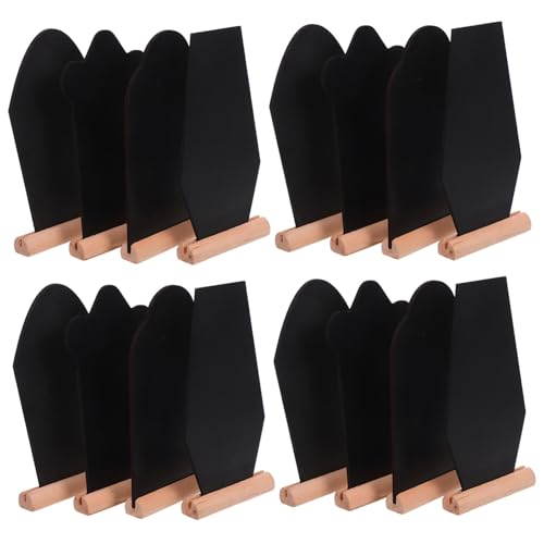 Mini tableau noir pour buffet et mariage | Lot de 16 ardoises de table