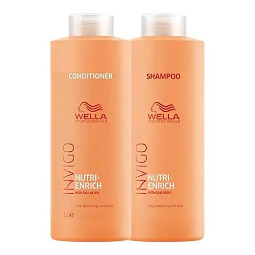 Kit Shampoo E Condicionador 1L Nutri Enrich Invigo Wella Professional