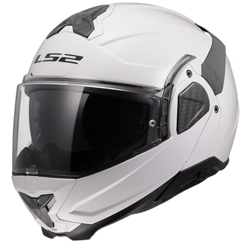 LS2, Casco Moto Modular ADVANT II SOLID Gloss White, XS
