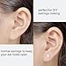 300 Pairs Clear Earrings for Sports, Plastic Earrings for Sensitive Ears, Clear Earring Studs and Earring Backs
