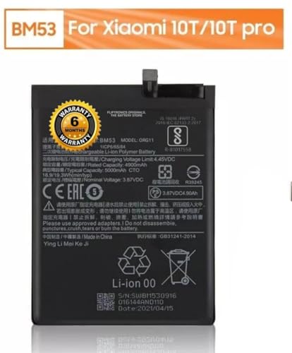 Image of Original BM53 Battery for Redmi 10T 5G 10T Pro 5G M2007J3SY, M2007J3SG Battery 6 Month Warranty**** (Sep82)