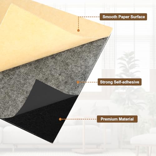 6 Pcs Adhesive Foam Padding, 1/8 Thick 12 X 8 Inch Neoprene Insulation Foam Sheet , Soundproof Closed Cell Foam Padding Sheet Board for Anti Vibration, Cosplay Padding, Crafts, DIY