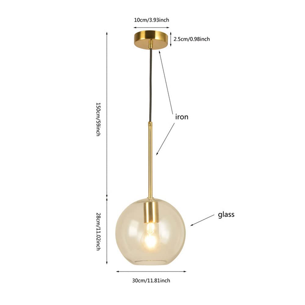 Szklana kula wisząca lampa nowoczesny mały żyrandol lampa sufitowa, minimalistyczna wyspa kuchenna oprawa oświetleniowa E27 lampy wiszące do jadalni, sypialnia podwieszane światła