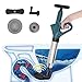 Agatige Toilet Plunger, High Pressure Air Drain Blaster Stainless Steel Air Plungers with Visual Barometer, Drain Clog Remover Tool Unclogger for Sink, Toilets, Bathroom, Kitchen, Clogged Pipe