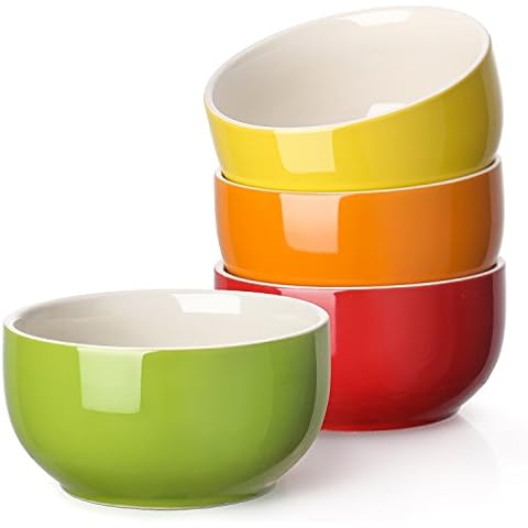 LIFVER Multicolour Deep Soup Bowls Set Cover