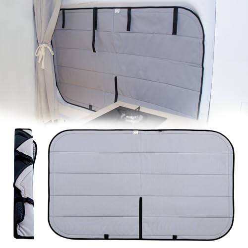 Living in a Bubble Insulated Blackout Sliding Door Window Cover for Ford Transit 2015-Current. Van Life Essentials & Camper Accessories