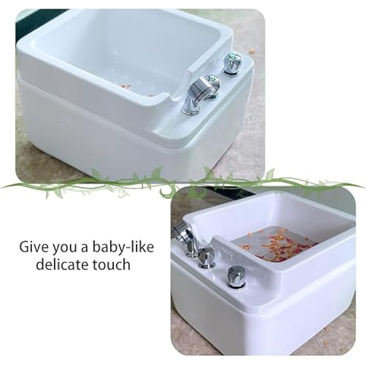 Pedicure Bowl, Foot Bath spa, Foot soak tub, Portable Pedicure Spa Bathtub, Acrylic Bath Basin for Foot Soaking, Foot Soaker Feet Soaking Tub Washing Salon Pedicure Chair Shampoo Sink