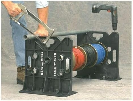 Rack-A-Tier RT1 Cable Wire Spooler Dispenser Cable Drum Holder