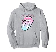 Rolling Stones Merchandise design. Official Licensed Bravado Rolling Stones Pastel Blue Pink Tongue Official Rolling Stones Merchandise 8.5 oz, Classic fit, Twill-taped neck