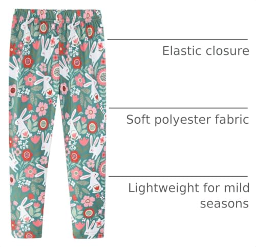 Image of Mud Kingdom Little Big Girls Leggings Cute Printing Polyester Stretchy Fashion Spring Summer