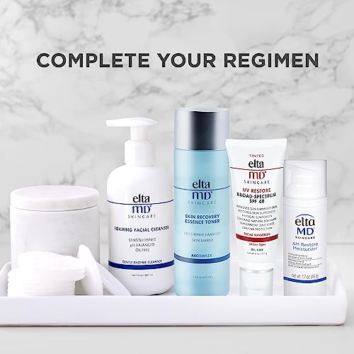 Eltamd Uv Restore Tinted Face Sunscreen, Spf 40 Tinted Mineral Sunscreen For Sun Damaged Skin Repair, Improves Skin Suppleness And Moisture Retention, Dermatologist Recommended, 2 Oz Tube #TOP7