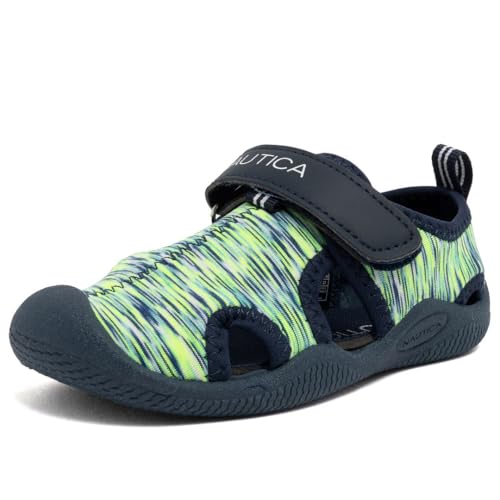 Image of Nautica Kids Water Shoes for Boys Girls Toddler Quick Dry Swim Shoes Aqua Socks Beach Pool Closed Toe Barefoot Summer Watershoes for Toddlers Size 5-12