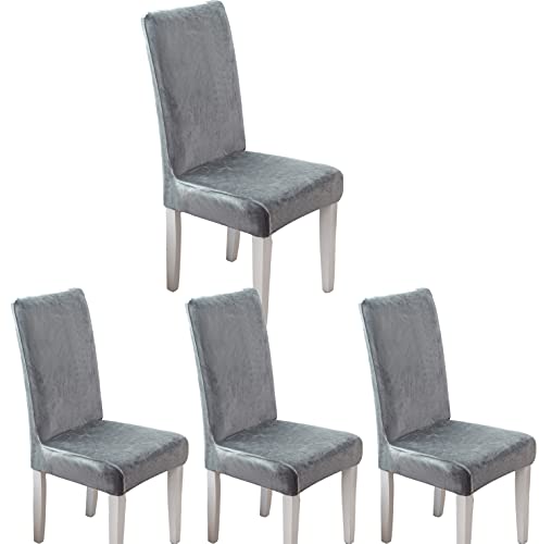 ARNTY Fundas para Sillas de Comedor, Fundas para Sillas Pack 4/6 Fundas Sillas Ajustables Elasticas Modernas Funda Silla para...
