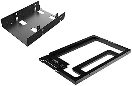 2.5 Inch to 3.5 Inch Internal Hard Disk Drive Mounting Bracket Kit + 2.5” SSD & SATA Hard Drive to Desktop 3.5” SATA Bay Converter Mounting Kit