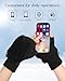 SATINIOR 2 Pairs Women Wool Knit Fingerless Gloves Furry Mittens Wrist Warmers Fur Mittens Valentines'day Gift for Women(Black,Pink)