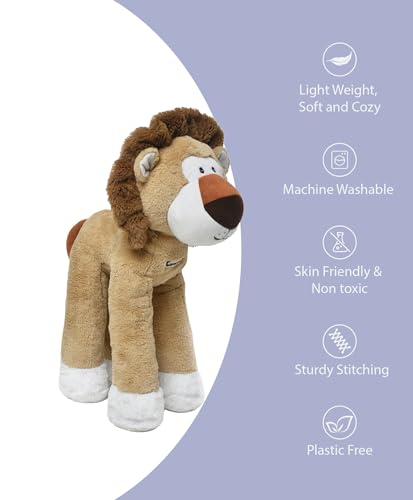 Image of Mi Arcus Lion Soft Plush Toy Brown- Height 55 cm