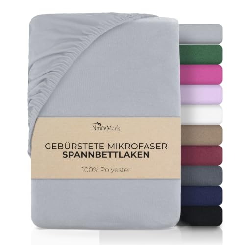 NatureMark Mikrofaser Spannbettlaken – weich, atmungsaktiv und pflegeleicht – hautfreundlich, schnelltrocknend und formstabil