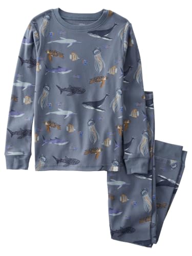 little planet by carter's Neutral 2-piece Pajamas made with Organic Cotton, Sea Life, 7