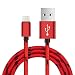 Produktbild Ouneed® USB Adapter , 2M 2A USB-C USB 3.1 Typ C Daten & Sync schneller Ladegerät Kabel für Oneplus 3T / Google Pixel XL / ZTE Zmax Pro Z981 (Rot)