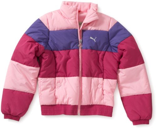 PUMA Kinder Jacke Padded, Prism pink-Festival Fuchsia, 152, 816918 01
