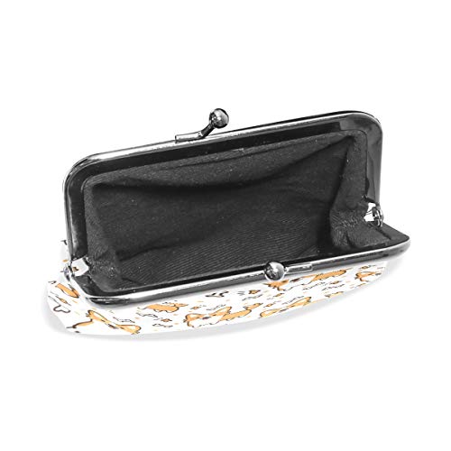 Zzaeo Cute Dog Breed Welsh Corgi Coin Purse For Women And Girls Coin Pouch With Kiss-Lock Buckle Cute Money Bag Retro Change Holder Small Coin Wallet Cards Holder #TOP4