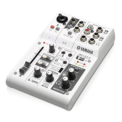 YAMAHA AG03 オーディオインターフェイス マイク等 配信機材セット Amazon.co.jp: ヤマハ YAMAHA ウェブキャスティングミキサー