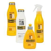 RECAMIER CURLY HAIR TREATMENT SET KERATIN SHAMPOO + ANTIFRIZZ CONDITIONER + HIDRATATING SPRAY + ACONDICIONADOR SIN ENJUAGE PARA CABELLO RIZADO