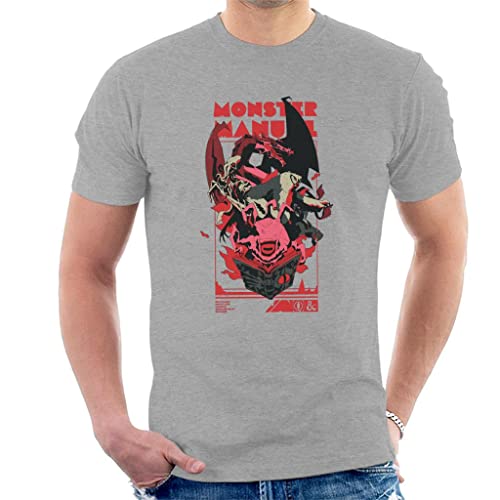 T-shirt Dungeons & Dragons Monster Manual All+Every noir col rond en coton pour homme