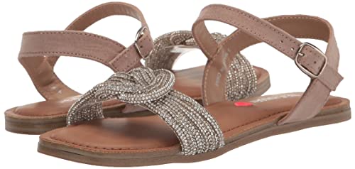 Steve Madden Girls Shoes Girls Adore Flat Sandal, Rhinestone, 4 Big Kid #TOP6