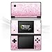 DeinDesign Autocollant Compatible avec Nintendo DSi Sticker Film Autocollant Rose Paillettes Look Brillant