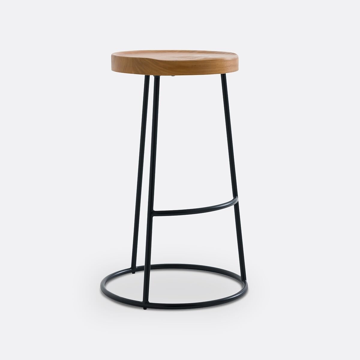 OFHEQEUWIN Bar Stools,Round Bar Chairs with Footrest Stools Set,Counter Height, Bar Stools for Kitchen Island, Industrial Kitchen Bar Chairs, for Dining Room, Kitchen-L Brown-image-37