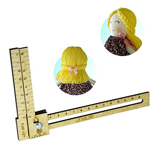 Régua Gabarito Regulável Cabelo De Boneca 02 A 16cm - Mdf