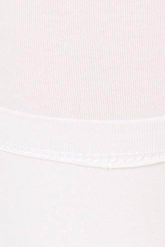 Ncl32-White-Xl Cotton Spandex Solid Leggings Made In Usa-White, Xl #TOP3
