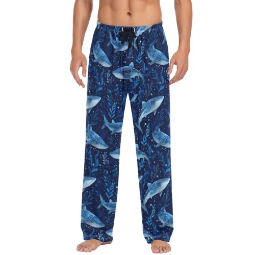 Image of Fisyme Mens Pajama Pants Men's Pajama Bottoms Soft Sleep Lounge Pj Pants