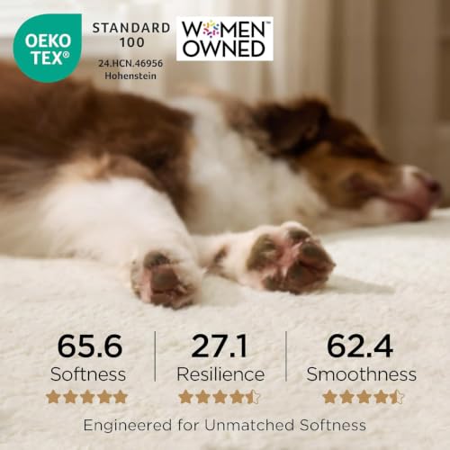 Bedsure Washable Dog Beds Large Sized Dog with Comfy Sherpa, 36x27in Grey | Orthopedic Egg Crate Foam,Comfort Support Flat Rectangle Pet Mat,Non-Slip Bottom,Removable Cover,For Large Breed Up to 55 lbs - Image 3