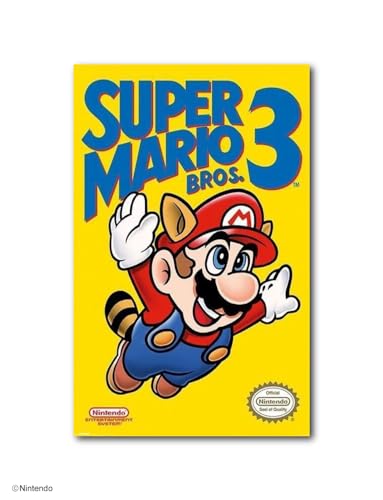 Pyramid America Super Mario Poster - Super Mario Bros 3 Poster - 11 x 17 inch for Video Game Room Decor, Room Office & Gamers – Nintendo Decorations