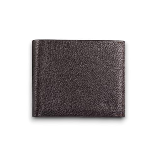 Image of Wildebeast Full-Grain Brown European Leather Wallet for Men - RFID Blocking Slim Bifold with ID Window, Card Slots & Coin Pocket, Eco-Tanned Leather, Stylish Gents Purse, Gift for Men - The Frontier