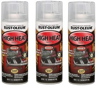 Rust-OleumAutomotive 260771 11-Ounce 2000 Degrees High Heat Spray, Gloss Clear (3-(Pack))