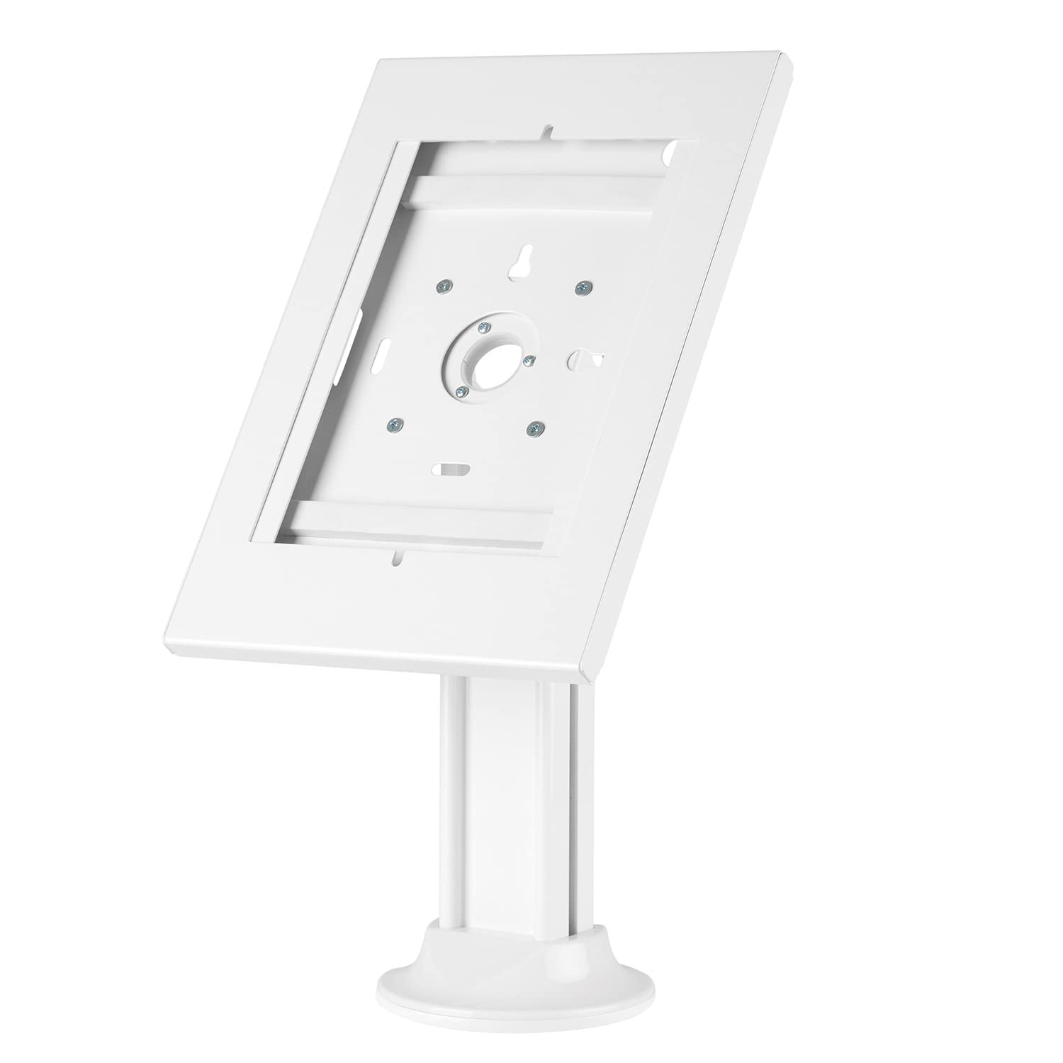 Maclean MC-908WSupporto da tavolo per tablet antifurto compatibile con 9.7"/10.2" Rotazione Inclinazione Antifurto Uso Verticale e Orizzontale (Bianco)