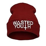 morefaz Beanie Mütze Damen Herren Bad Hair Day Easy Witch Bastard Meow Swag Wasted DIE Fake Meow Commes des 1994 HAT