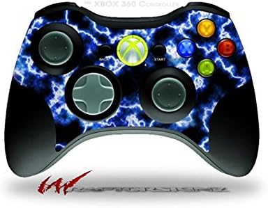 Electrify Blue - WraptorSkinz Decal Style Vinyl Skin compatible with XBOX 360 Wireless Controller (CONTROLLER NOT INCLUDED)