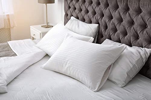 Faunna Zippered Pillow Protectors Cover Case (Standard, 20X26) (4-Pack) - Soft Comfortable Sateen 100% Long-Staple Cotton- Quiet And Breathable Bed Pillowcase #TOP6