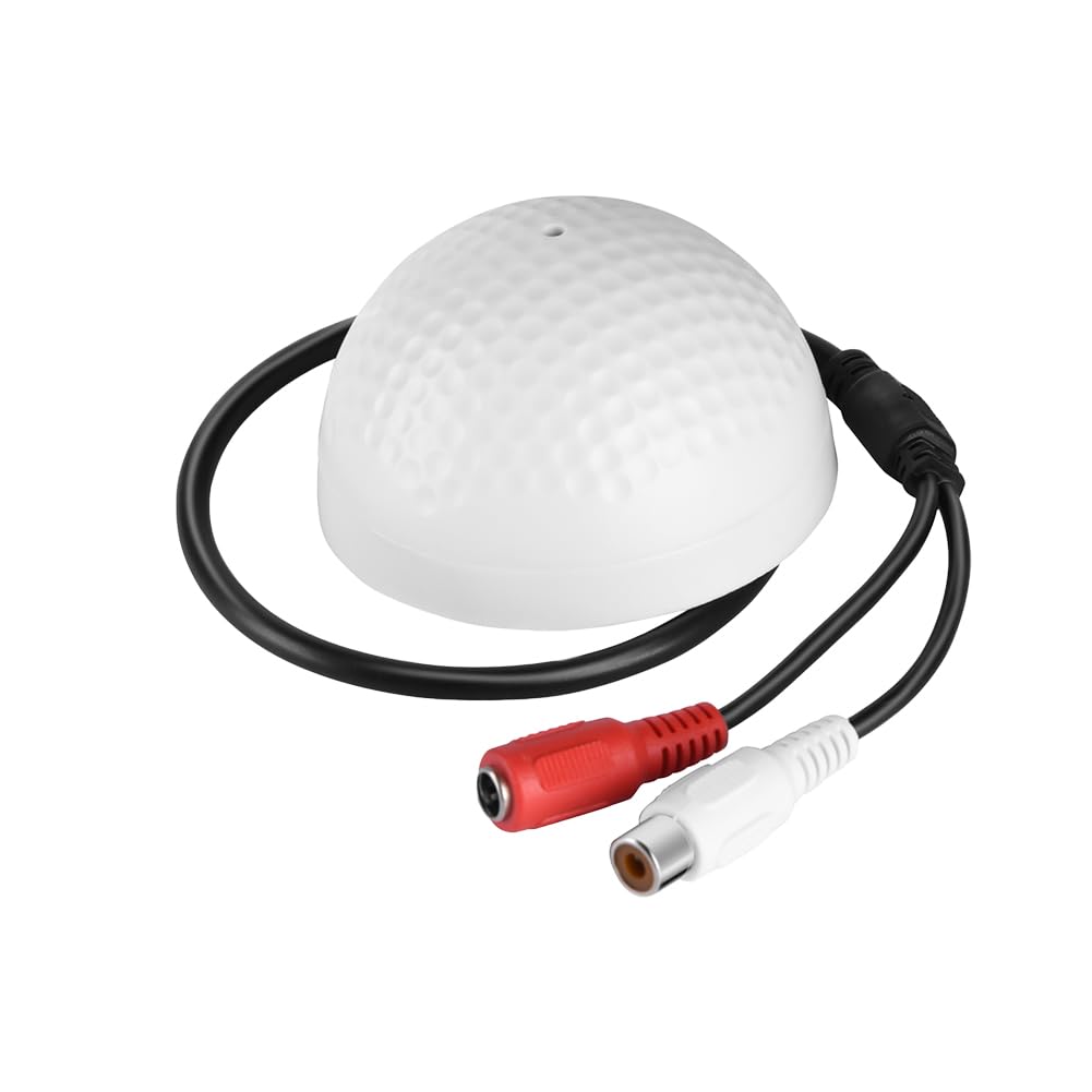 Joyzan Dispositivo Pickup Audio Microfono, Microfono Audio Pickup Alta Sensibilità Amplificato 100 Metri Quadrati Ampia Gamma di Monitoraggio Registratore Vita per Telecamere Sicurezza CCTV