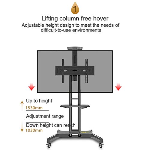 Soporte de TV Universal con Ruedas para Pantallas 32-80 Pulgadas miniatura 7