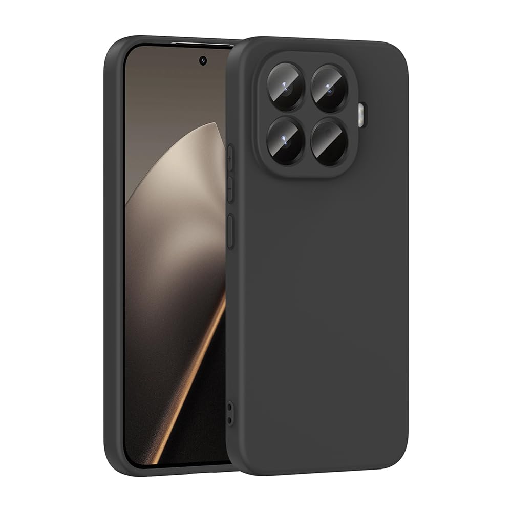 Zore Xiaomi ile uyumlu 15T Pro Kılıf Zore Mara Lansman Kapak Siyah