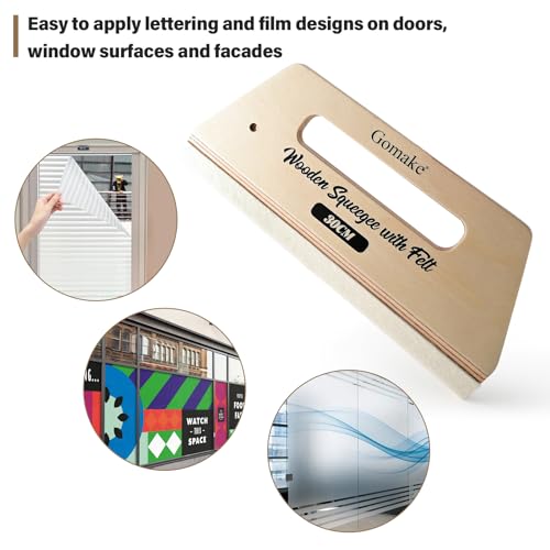Image of Gomake Wallpaper Smoothing Tool Large Wooden Squeegee Tool